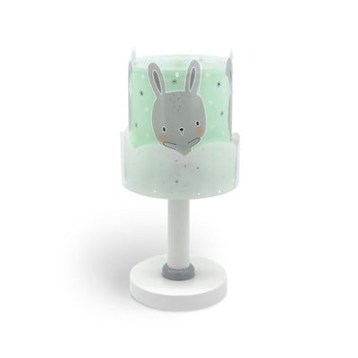 Kids Table Lamp Baby Bunny Green 1Xe14