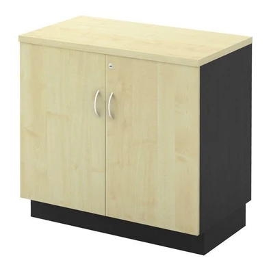 Ντουλάπι Χαμηλό Οξιά/ Σκούρο Γκρι 80x45x75cm ΕΟ993