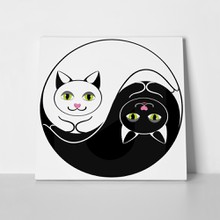 Cats ying yang symbol 58014964 a