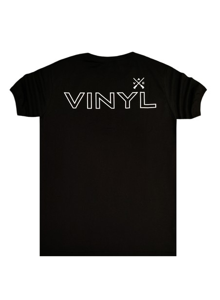 Vinyl art clothing black big logo t-shirt
