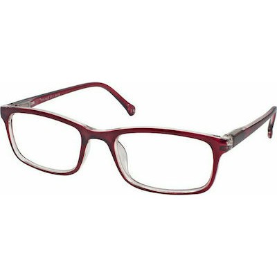 EYELEAD Γυαλιά Διαβάσματος-Πρεσβυωπίας Μπορντό Με Κοκάλινο Σκελετό E166  +1.75 