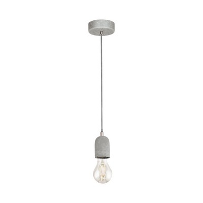 Pendant Light Silvares Cement Shade 1Xe27