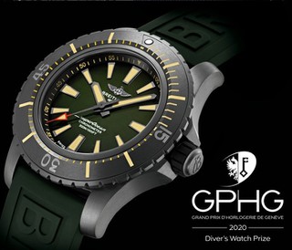 Breitling Superocean Automatic 48 Boutique Edition. Α' βραβείο στο Grand Prix d'Horlogerie de Genève για το 2020 στην κατηγορία Diver's Watch.