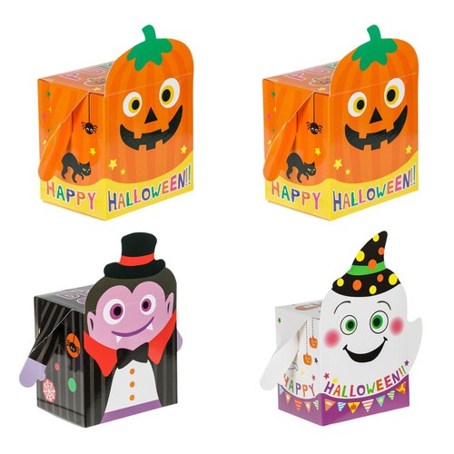 Kuti  halloween fantazme 4cope 10x7.5cm