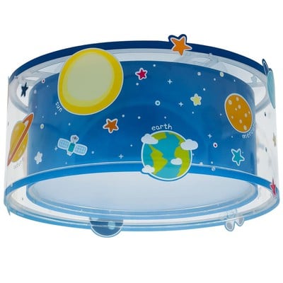 Kids Ceiling Light Planets With Fluorescent Parts 