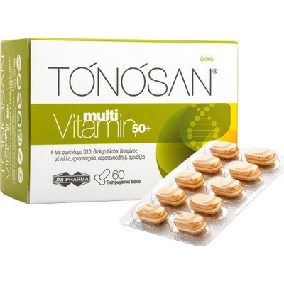 Uni-Pharma Tonosan Multivitamin 50+ 60 Κάψουλες - 