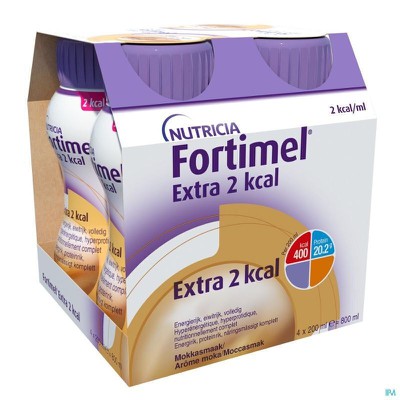 FORTIMEL Extra 2kcal Μόκα 200ml 4 Τεμάχια