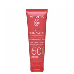 Apivita Bee Sun Safe Anti-Spot & Anti-Age Tinted Cream Αντηλιακό Προσώπου με Χρώμα 50ml.