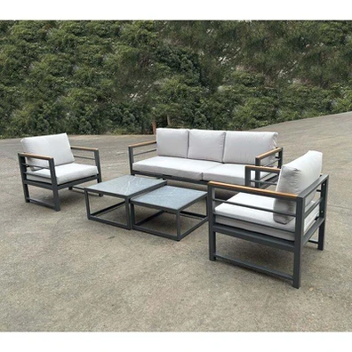 Marilian set Σαλόνι Κήπου, 5τεμ, Μέταλλο Βαφή Ανθρ