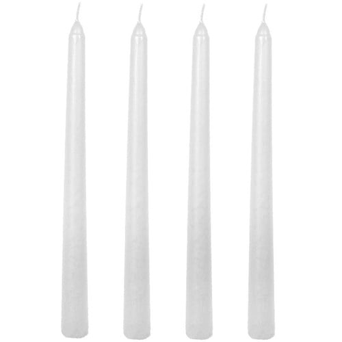 Set qirinjsh kolone te bardhe 25 cm 4 cope