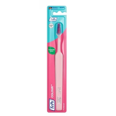TEPE Colour Select Soft Μαλακή Οδοντόβουρτσα Για Αποτελεσματικό & Απαλό Καθαρισμο Ροζ Χρώμα