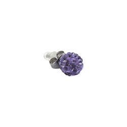 InoPlus Borghetti Hypoallergenic Earrings Purple Bubble 1 pair