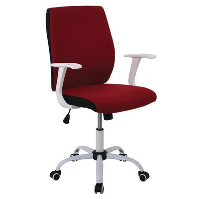 Desk Armchair/White PU