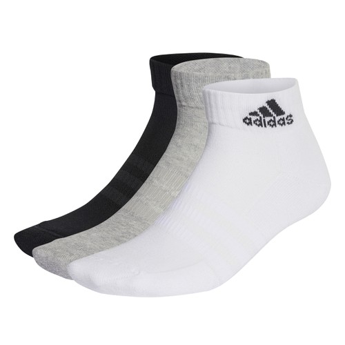 adidas cushioned sportswear ankle socks 3 pair pac