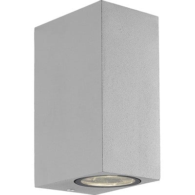 Wall Lamp Silver 2/Lights Square H:150 Tilos Gu10 