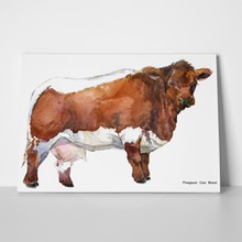 Milking cow watercolor illustration 393613534 a