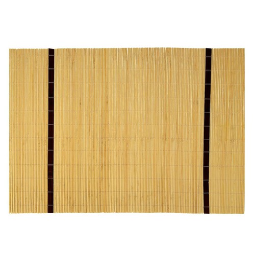 Prostirka bambus smedje linije