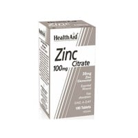 Health Aid Zinc Citrate 100mg 100 Ταμπλέτες - Συμπ