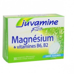 Juvamine Fizz Magnesium & vitamines B6,B2 30tabs 