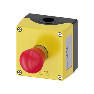 Enclosure for command devices Φ22mm 2NC Yellow  - 