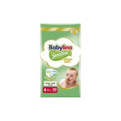 Babylino Sensitive Cotton Soft Value Pack Πάνες Maxi Μέγεθος 4 (8-13kg) 50 πάνες