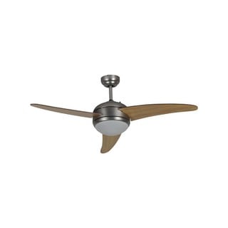 Ceiling Fan 65W 1 Light Brown With Wooden Remote C