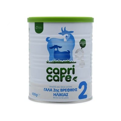 CAPRI CARE No2  Βρεφικό Γάλα Με Βάση Το Κατσικίσιο Γάλα, Από Τον 6ο Μήνα, 400gr