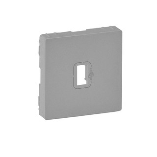 Valena Life USB Plate Prewired Aluminium 754752