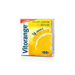 Uni-Pharma Vitorange 1gr Vitamin C Dietary Supplement With Vitamin C To Increase Energy & Strengthen Immune System 12 effervescent tablets