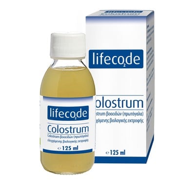 HEALTHCODE Lifecode Colostrum Πρωτόγαλα Ελεγχόμενης Βιολογικής Εκτροφής Φυσικό Συμπλήρωμα Διατροφής Ιδανικό για την Ολιστική Ενίσχυση του Ανθρώπινου Οργανισμού 125ml