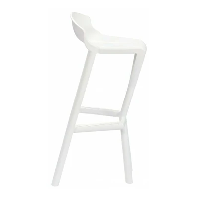 Σκαμπό Bar 43x45x75 Gaber Shiver Λευκό