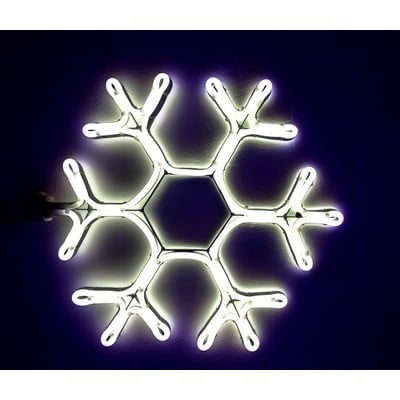 Christmas Snowflake Φ40 Led Νεον White 3M Ip44