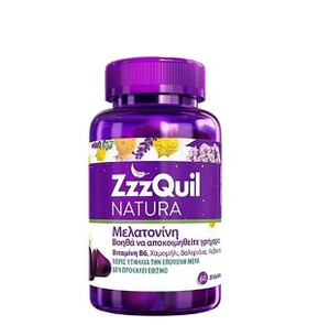 ZzzQuil NATURA Συμπλήρωμα Διατροφής με Μελατονίνη,