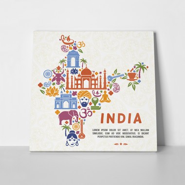 Traditional indian symbols map 439811236 a