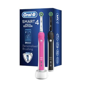 Oral-B Smart 4 4900 Duo Pack Black & Pink Ηλεκτρικ