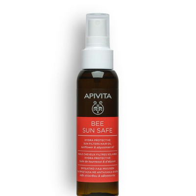 APIVITA  Bee Sun Safe Ενυδατικό Λάδι Μαλλιών Για Προστασία Με Αντηλιακά Φίλτρα 100ml