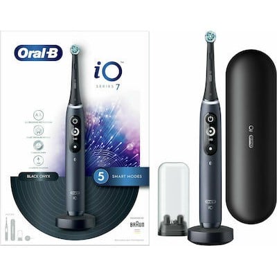 ORAL-B Ηλεκτρική Οδοντόβουρτσα iO Series 7 Magnetic Black Onyx Νέας Τεχνολογίας Με Χρονομετρητή & Αισθητήρα Πίεσης Σε Μαύρο Χρώμα   