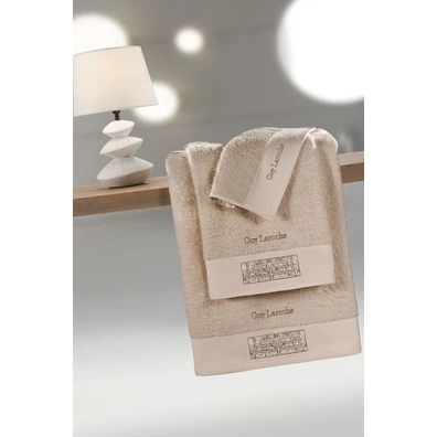 Σετ 3τμx. Πετσέτες Tetra Sand guy Laroche  100% Co