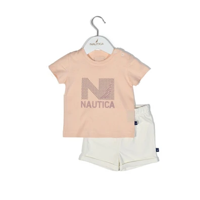 Nautica Des.16 σετ t-Shirt & Shorts Jersey Salmon/