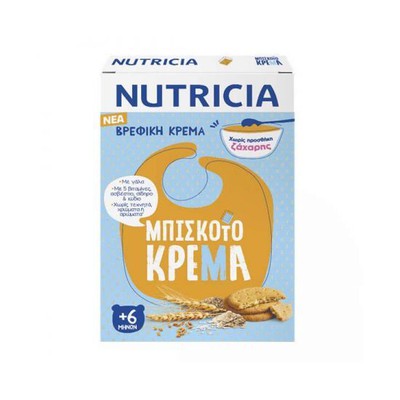 NUTRICIA Βρεφική Κρέμα Με Γάλα Μπισκοτόκρεμα  Από 6 Μηνών 250g