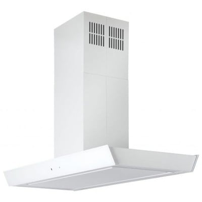 Kitchen Hood Island Flow 90cm White