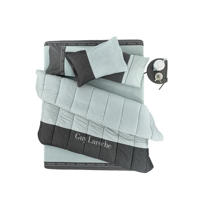 Παπλωματοθήκη Kent Aqua-Grey Suede 225x245 guy Lar