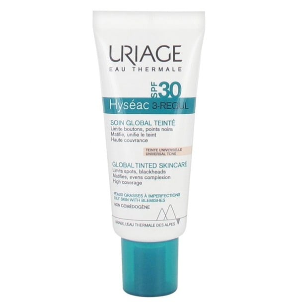 Uriage Hyseac 3 Regul Global Tinted Skin Care SPF30 Ενυδατική Κρέμα προσώπου με χρώμα, 40ml