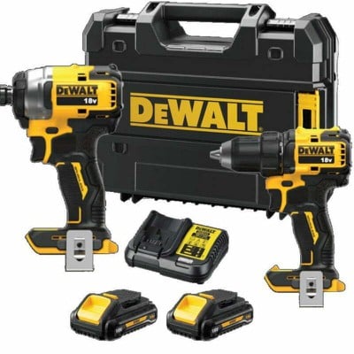 Impact Drill 18V Dcd709 + Dcf809 Brushless Screwdr