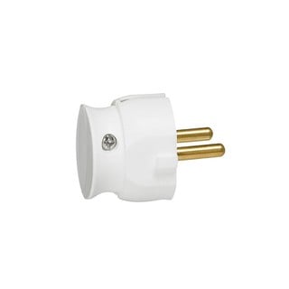 Plug 2P 16A White Flat Package Diy 093983