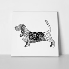 Basset hound zentangle 502659496 a