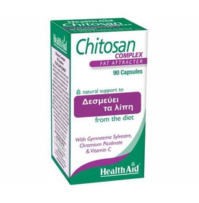 Health Aid Chitosan Χιτίνη Δεσμεύει τα Λίπη, 90cap