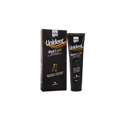 Intermed Unident Black & Gold Toothpaste Whitening Mint Flavored Toothpaste 100ml