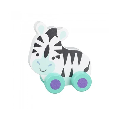 Ζέμπρα Push & Pull Orange Tree Toys