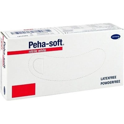 HARTMANN Peha-Soft Nitrile Λευκά Γάντια Νιτριλίου Μίας Χρήσης Χωρίς Πούδρα - Συσκευασία 100 Τεμαχίων - Επιλέξτε Μέγεθος